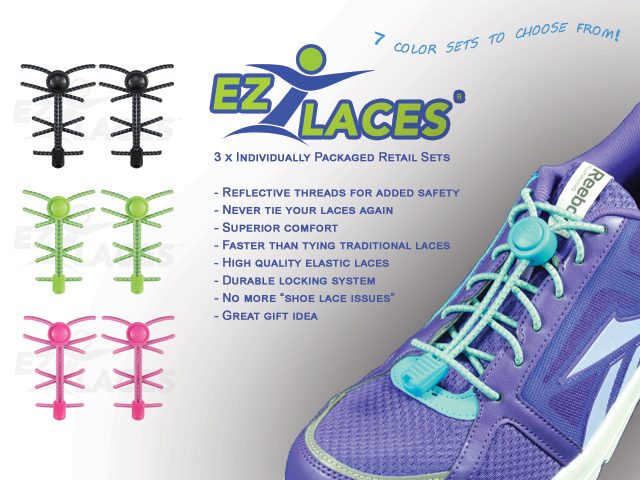EZLaces, no-tie shoe laces, Canada 